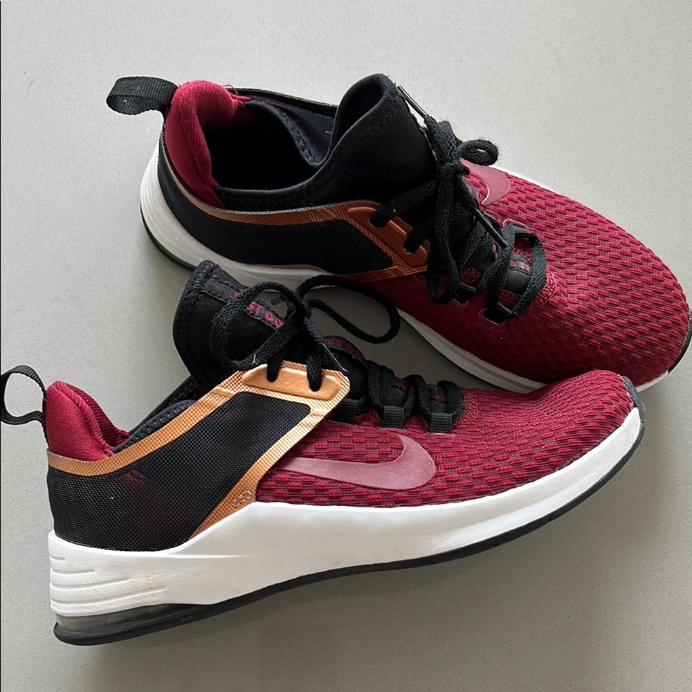 Nike Air Bella Burgundy and Black Sneakers *like NEW